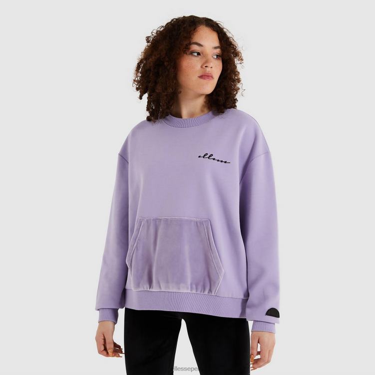 mujer sudaderas kiraicas ropa Ellesse púrpura PZZNT181