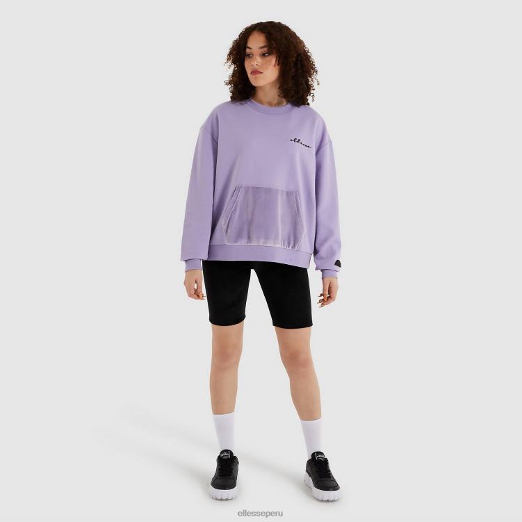 mujer sudaderas kiraicas ropa Ellesse púrpura PZZNT181