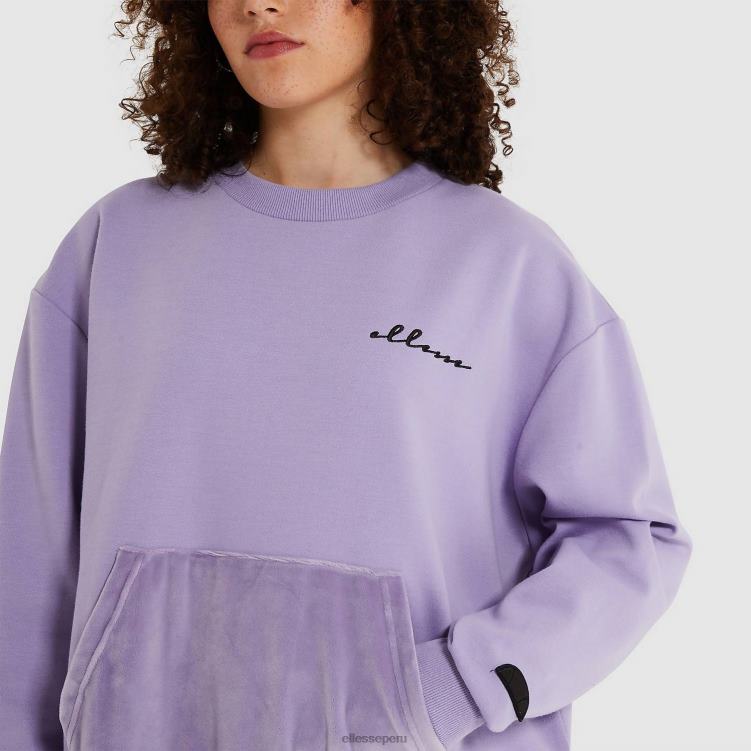 mujer sudaderas kiraicas ropa Ellesse púrpura PZZNT181