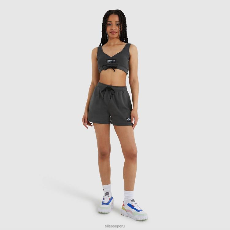 mujer top sujetador orgánico ropa Ellesse negro PZZNT219