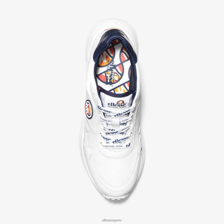 mujer entrenador mk monroe zapatos Ellesse blanco PZZNT543