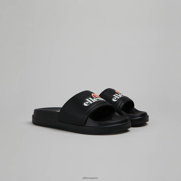 mujer tobogán filippalta zapatos Ellesse negro PZZNT537