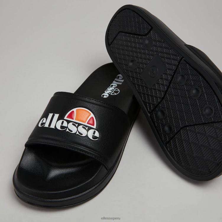 mujer tobogán filippalta zapatos Ellesse negro PZZNT537