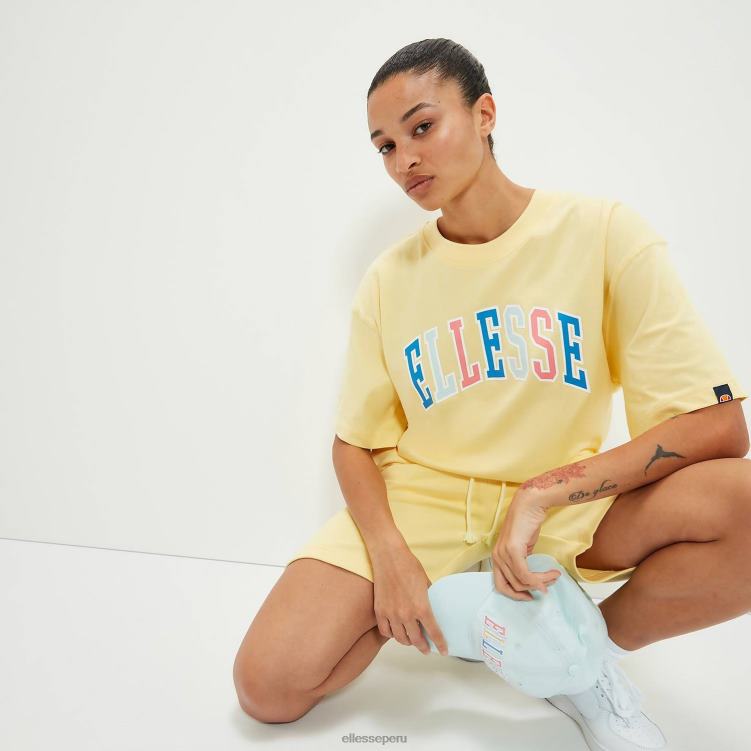 unisexo camiseta calipsis ropa Ellesse amarillo claro PZZNT73