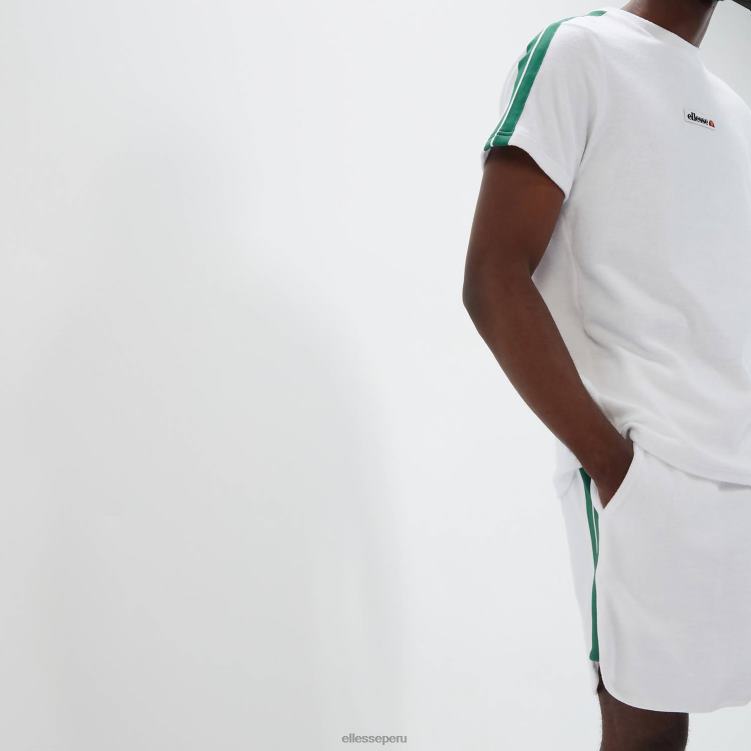 unisexo sipe corto ropa Ellesse blanco PZZNT137