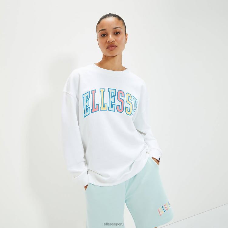 unisexo sudadera parsol ropa Ellesse blanco PZZNT303
