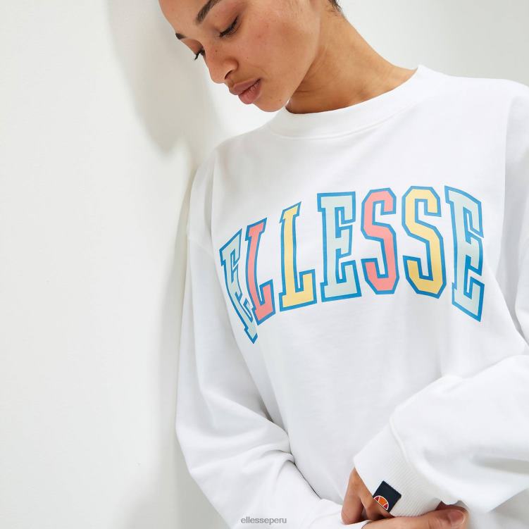 unisexo sudadera parsol ropa Ellesse blanco PZZNT303