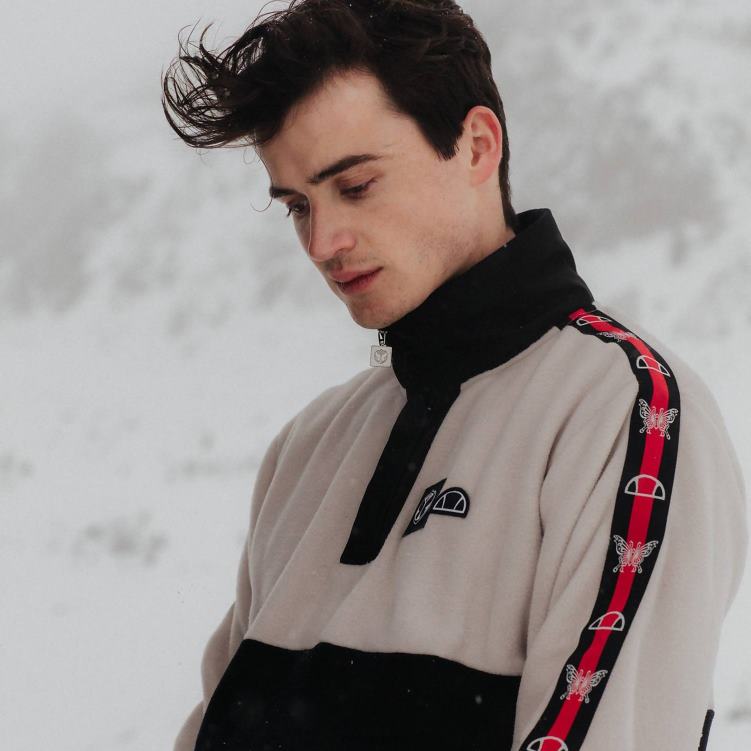 unisexo sudadera polar del mundo del mañana ropa Ellesse negro PZZNT46